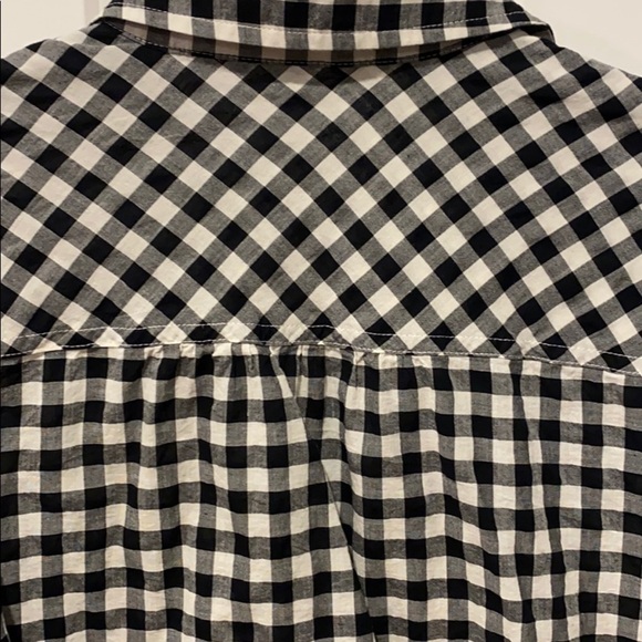 J Crew Lightweight Gingham Tie Front Top EUC - Picture 8 of 8